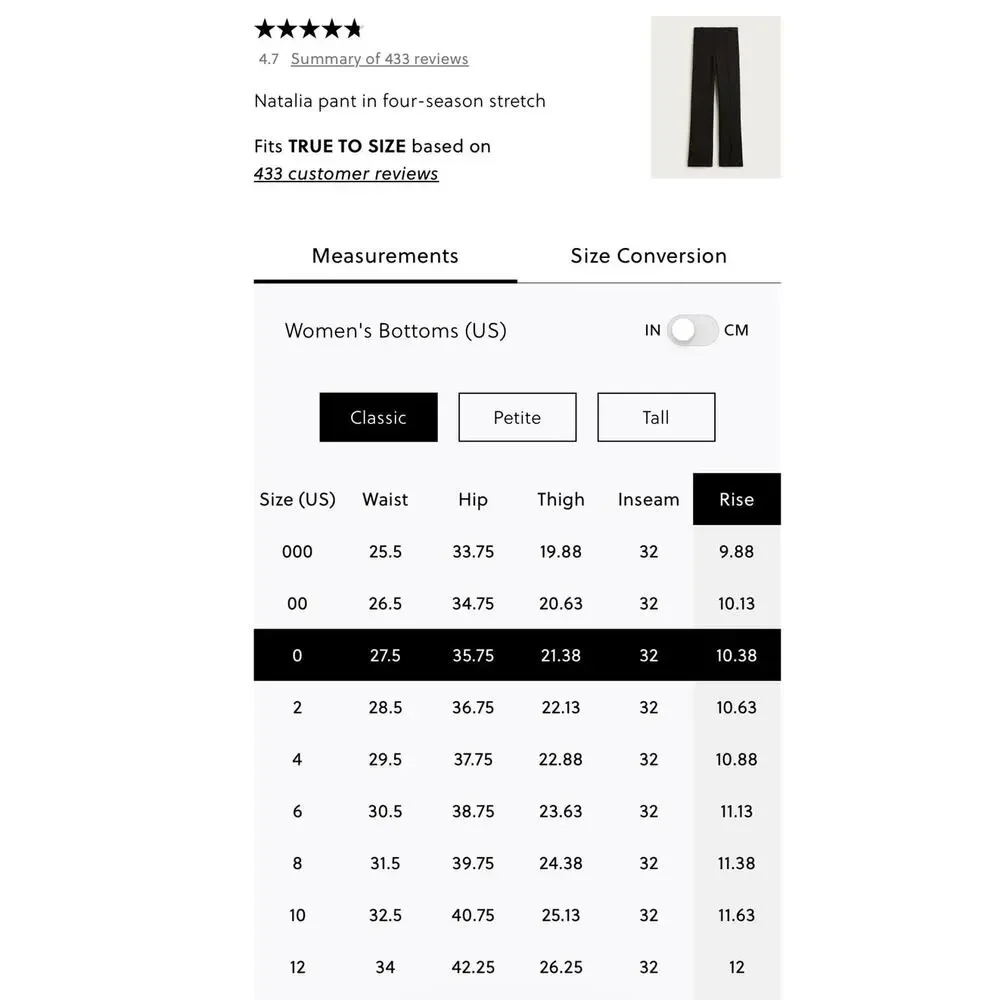 J.CREW Natalia Straight Leg Pant Four Season Stretch Carreman Black Size 12 NWT